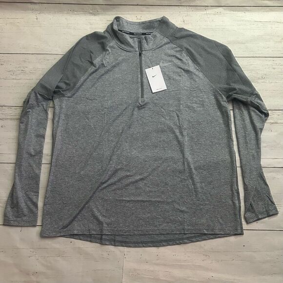 Nike Element Dri-Fit 1/2 Zip Running Top Gray Men’s Size XXL AH8973-084 - Picture 1 of 8